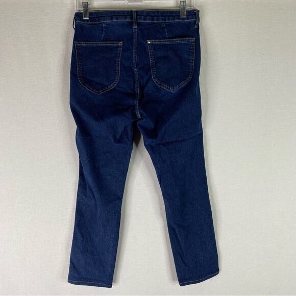 H&M &denim Jeans Women’s 31 Blue Denim High Waist Skinny Ankle Pockets Stretch - Picture 5 of 9